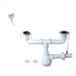 Kit de instalación para lavaplatos doble con rebalse – TAUMM