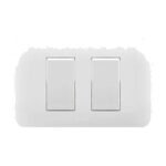 Interruptor embutido blanco doble – 9/15