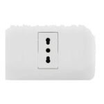 Enchufe hembra simple 10/16A 250V – Ref. 682 – BLANCO