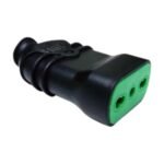 Enchufe hembra volante negro – 10-16 AMP