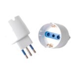 Adaptador Schuko 10A a 10/16A – BLANCO
