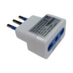 Adaptador 10/16A con protección – BLANCO