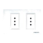 Enchufe hembra doble 10A 250V – MARFIL