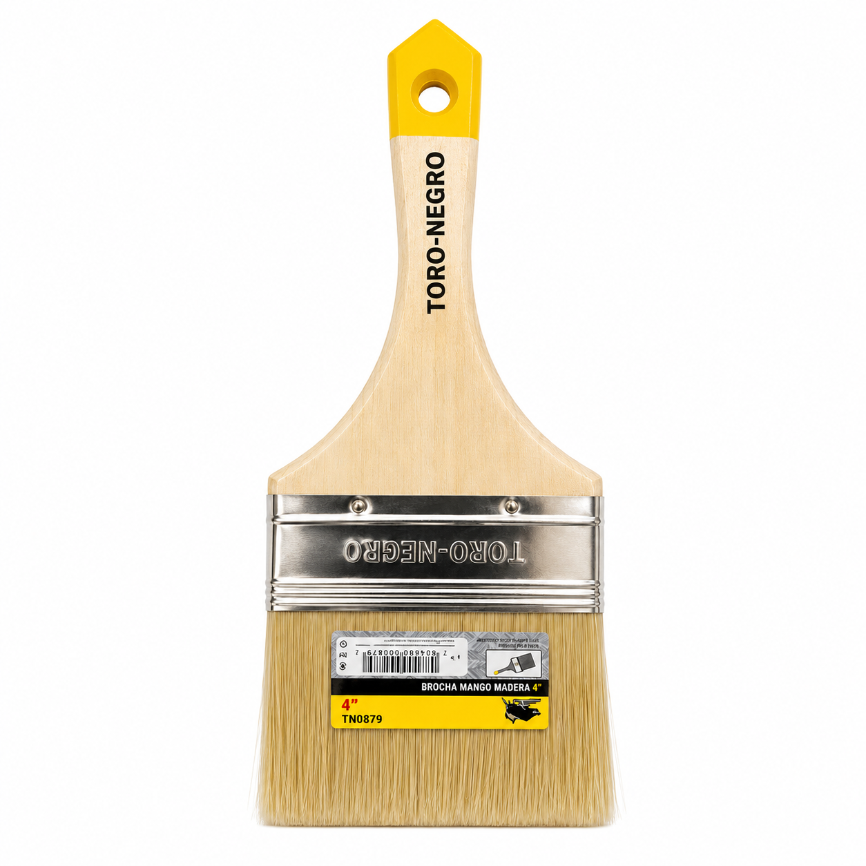Brocha de madera Toro-Negro 4 pulgadas Brocha Toro Negro Mango de Madera 4" - Imagen 1
