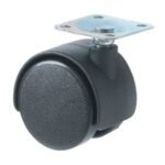 Rueda plástica con base – 1 1/2"