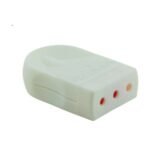 Enchufe hembra volante 10A con protección – MARFIL