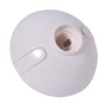 Portalámpara E27 plafón oval – BLANCO