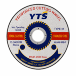 Disco de Corte YTS 4 1/2" x 1,2 mm x 22 mm – Caja 400 Unidades